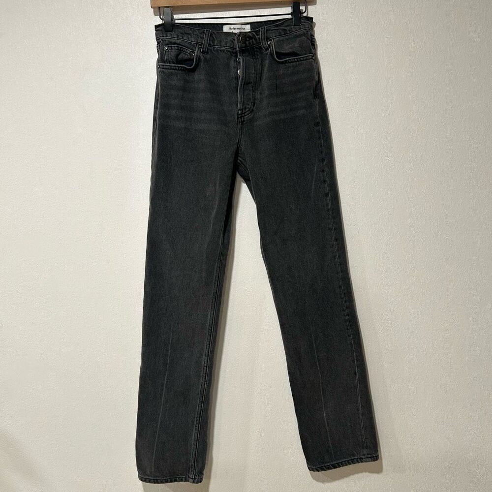 Reformation Charcoal Skinny Jeans